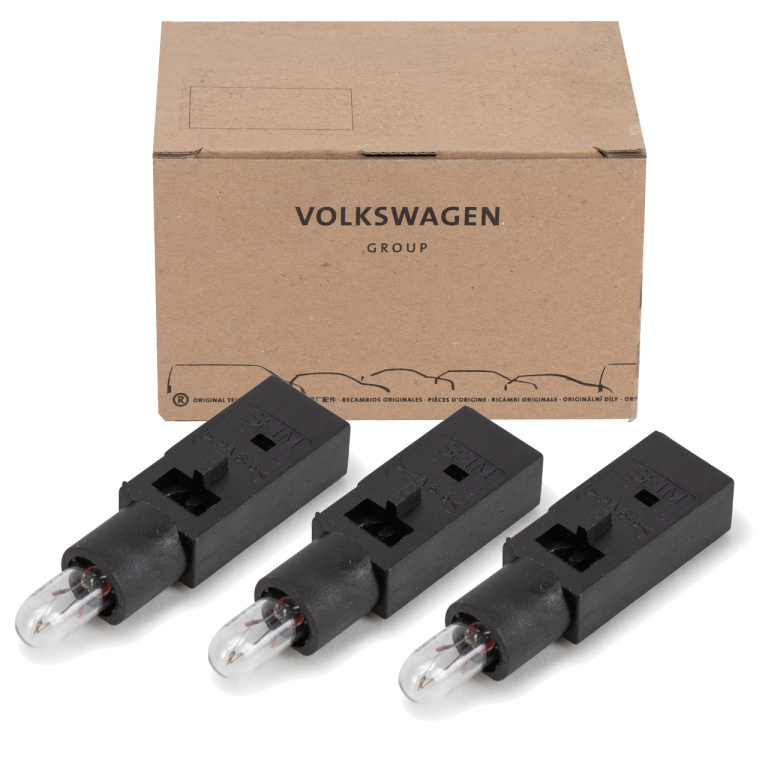 Set 3 Buc Bec Grila Ventilatie + Soclu Oe Volkswagen 3B0919243B
