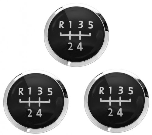 Set 3 Buc Capac Nuca Schimbator Viteze Compatibil Volkswagen T6 2015→ 5 Trepte Negru CAPT5