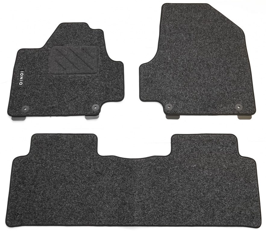 Set 3 Buc Covorase Auto Mocheta Fata + Spate Oe Hyundai Ioniq 5 2021-2024 Negru GI141ADE00
