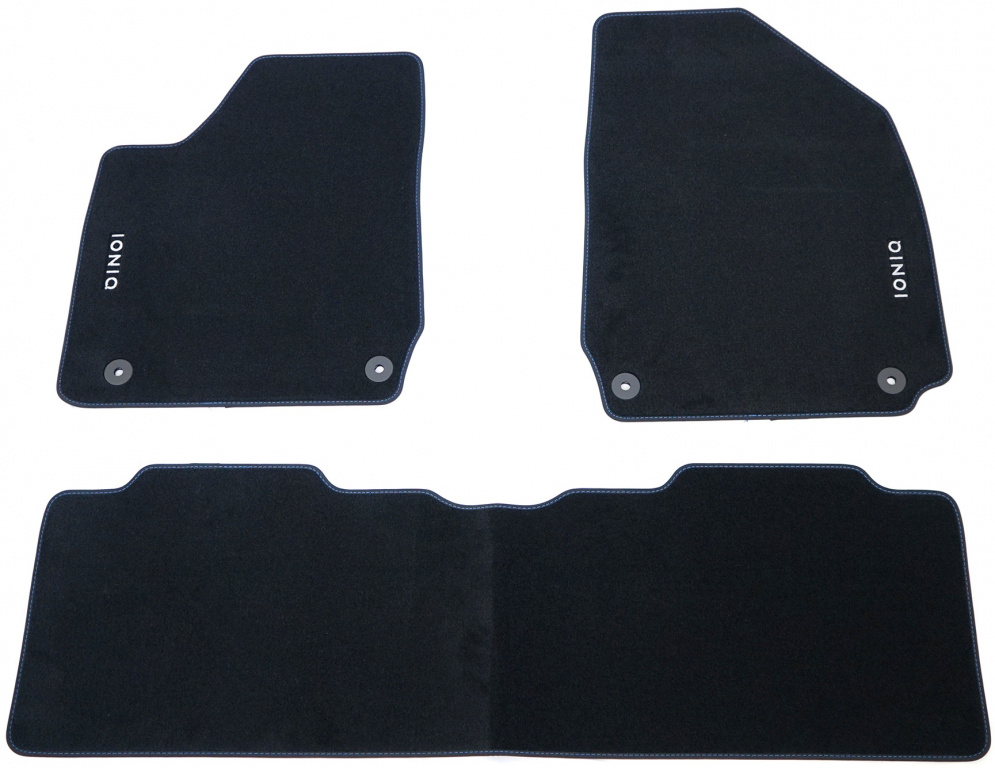 Set 3 Buc Covorase Auto Mocheta Oe Hyundai Ioniq 6 2023→ Negru AL143ADE00E