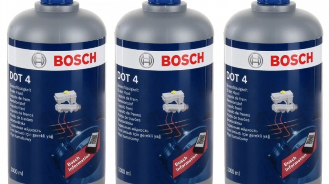 Set 3 Buc Lichid Frana Bosch Dot 4 1L 1 987 479 107