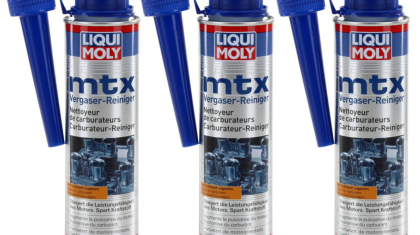 Set 3 Buc Liqui Moly Mtx Aditiv Benzină Liqui Moly Pentru Curatare Carburator șI Supape 300ML 5100