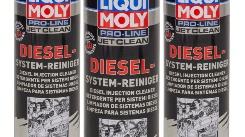 Set 3 Buc Liqui Moly Pro-Line Jet Clean Aditiv Curatat Sistem Injectie Diesel 500ML 5154