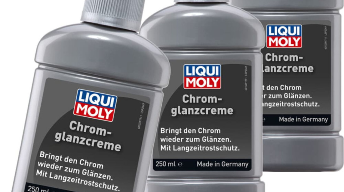 Set 3 Buc Liqui Moly Solutie Lustruit Elemente Crom 250ML 1529