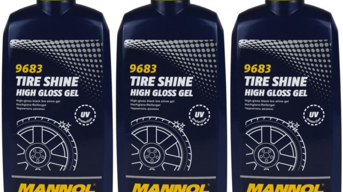 Set 3 Buc Mannol Gel Luciu Anvelope Tire Shine 500ML 9683