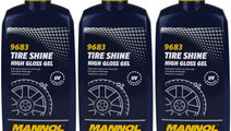 Set 3 Buc Mannol Gel Luciu Anvelope Tire Shine 500...