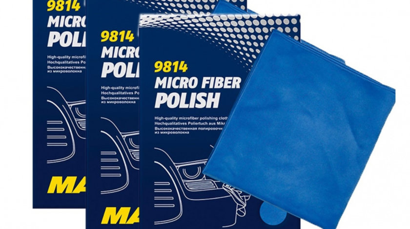 Set 3 Buc Mannol Laveta Microfibra Polish 9814