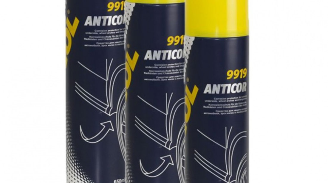Set 3 Buc Mannol Spray Protectie Anticoroziv Si Antiabraziv 650ML 9919