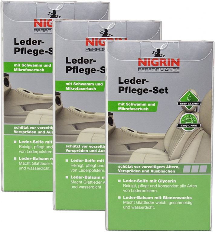 Set 3 Buc Nigrin Kit Intretinere Si Curatare Piele 2 X 250ML 73170