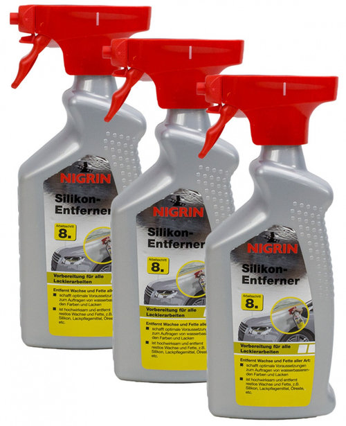 Set 3 Buc Nigrin Soluție Indepărtare Silicon 500ML 72249