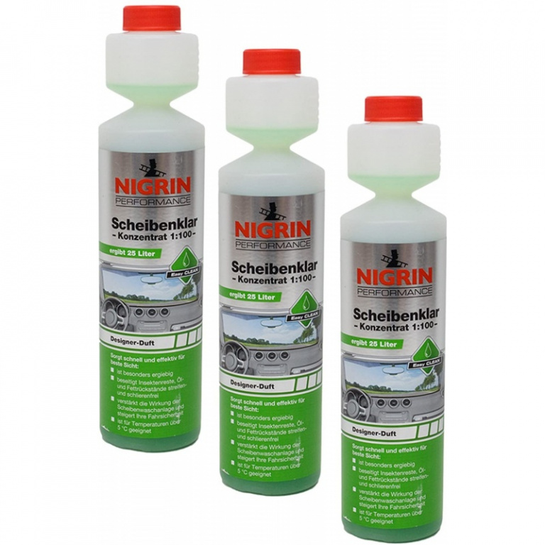 Set 3 Buc Nigrin Solutie Concentrata Spalat Parbriz 1:100 250ML 74131