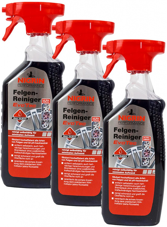 Set 3 Buc Nigrin Solutie Curatat Jante EvoTec 750ML 73929