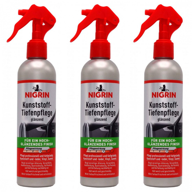 Set 3 Buc Nigrin Solutie Curatat Plastic 300ML 74016