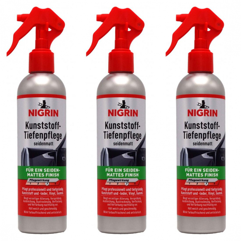Set 3 Buc Nigrin Solutie Curatat Plastic Mat 300ML 74036