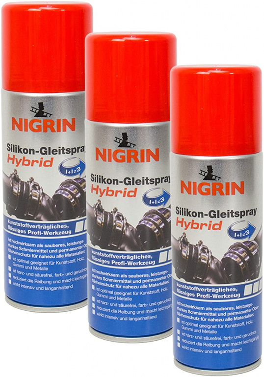 Set 3 Buc Nigrin Spray Glisare Cu Silicon 200ML 74039