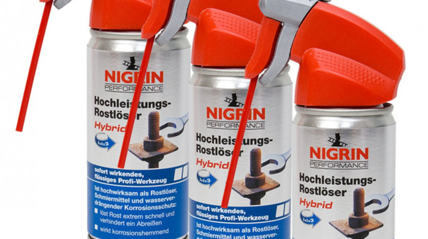 Set 3 Buc Nigrin Spray Indepartat Rugina Hybrid 100ML 72270