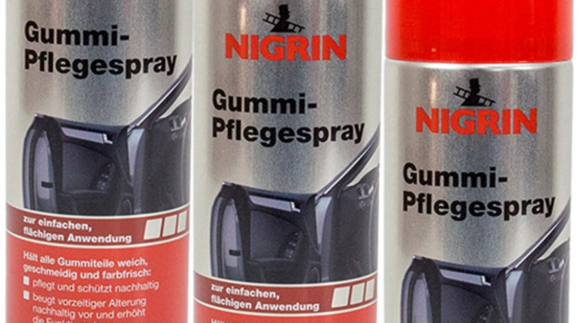 Set 3 Buc Nigrin Spray Pentru Ingrijire Elemente Din Cauciuc 300ML 74056