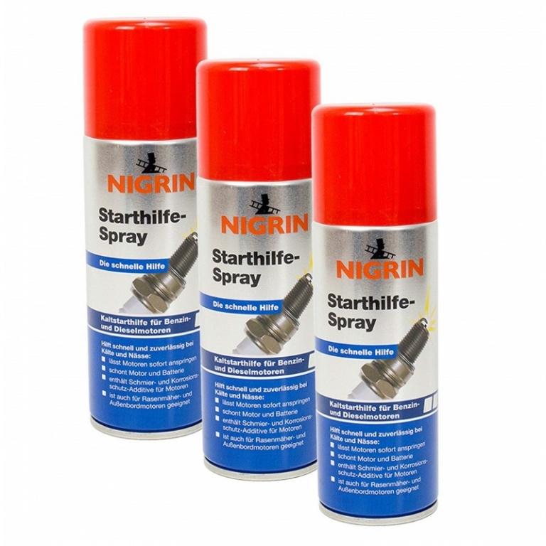 Set 3 Buc Nigrin Spray Pornire Motor 74040 200ML