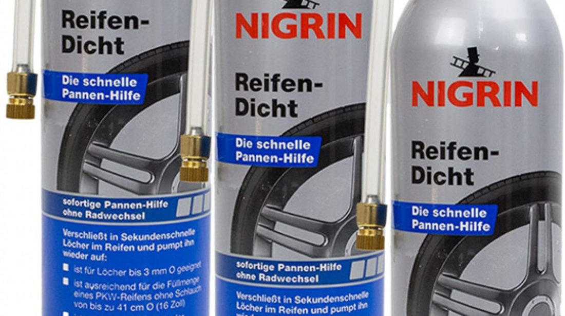 Set 3 Buc Nigrin Spray Reparat Anvelope 500ML 74074