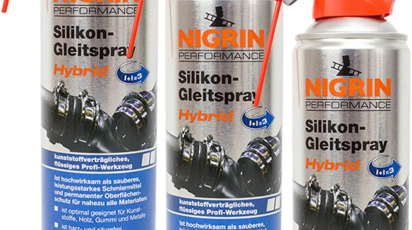 Set 3 Buc Nigrin Spray Ulei Cu Silicon Hybrid 500ML 72241