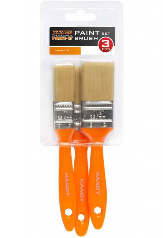 Set 3 Buc Pensule Cu Mâner Material Plastic 1\' / 1,5\' / 2\' Handy 11191B