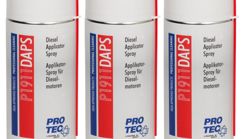 Set 3 Buc Pro Tec Diesel Applicator Spray Spray Curatare Admisie Diesel 400ML PRO1911