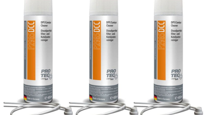 Set 3 Buc Pro Tec DPF Catalyst Spray Curatare Filtru Particule 400ML PRO2985