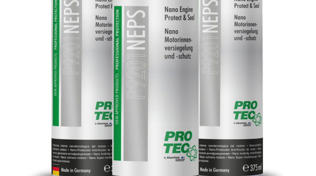 Set 3 Buc Pro Tec Nano Engine Protect And Seal Solutie Protectie Si Etansare Motor 375ML PRO9201