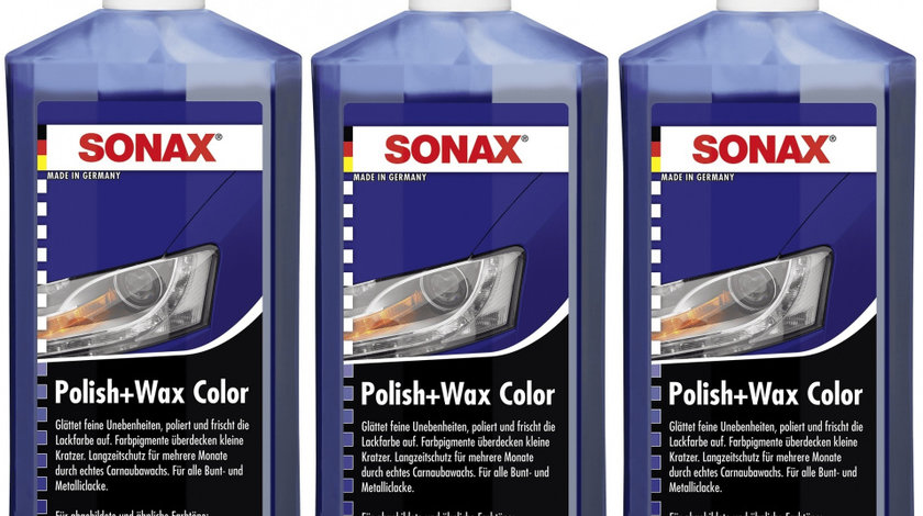 Set 3 Buc Sonax Polish &amp; Ceara Albastru 500ML 296200