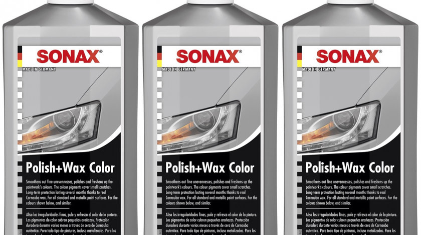 Set 3 Buc Sonax Polish &amp; Ceara Gri 500ML 296300