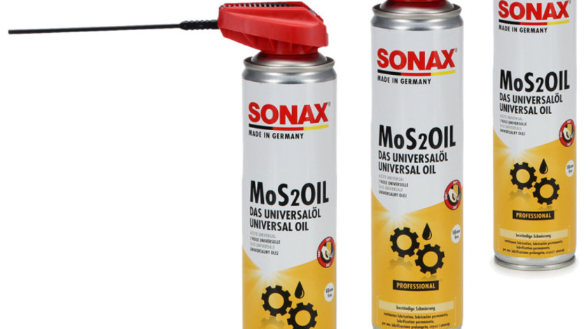 Set 3 Buc Sonax Spray Lubrifiant Universal Multifunctional Ulei Mos2 400ML 339400