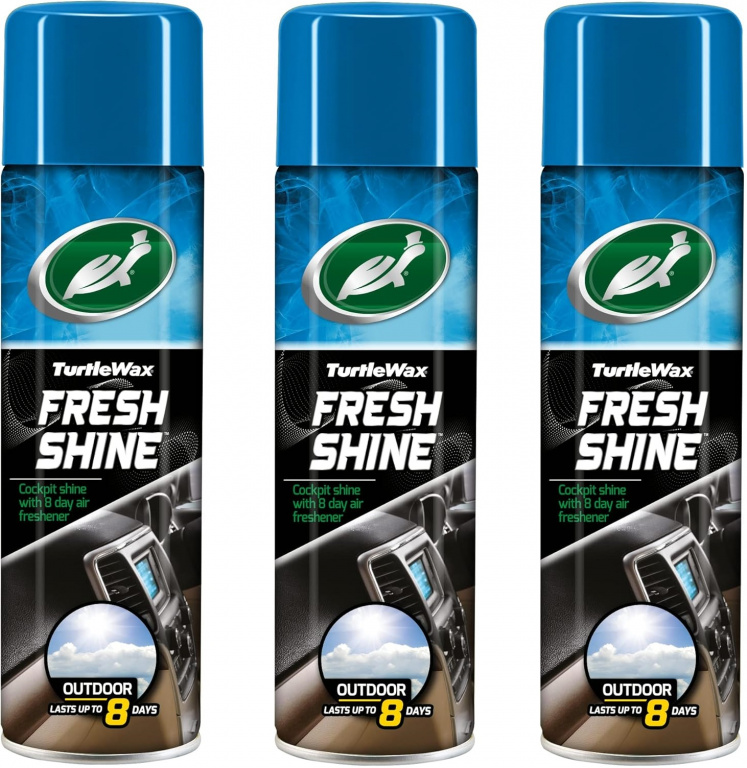 Set 3 Buc Turtle Wax Spray Silicon Bord Outdoor Fresh Shine 500ML FG52787