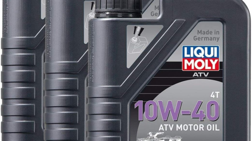 Set 3 Buc Ulei Motor Atv Liqui Moly Atv 4T 10W-40 Motoroil 1L 3013