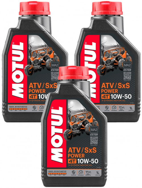 Set 3 Buc Ulei Motor Atv Motul ATV / SXS Power 4T 10W-50 1L 105900