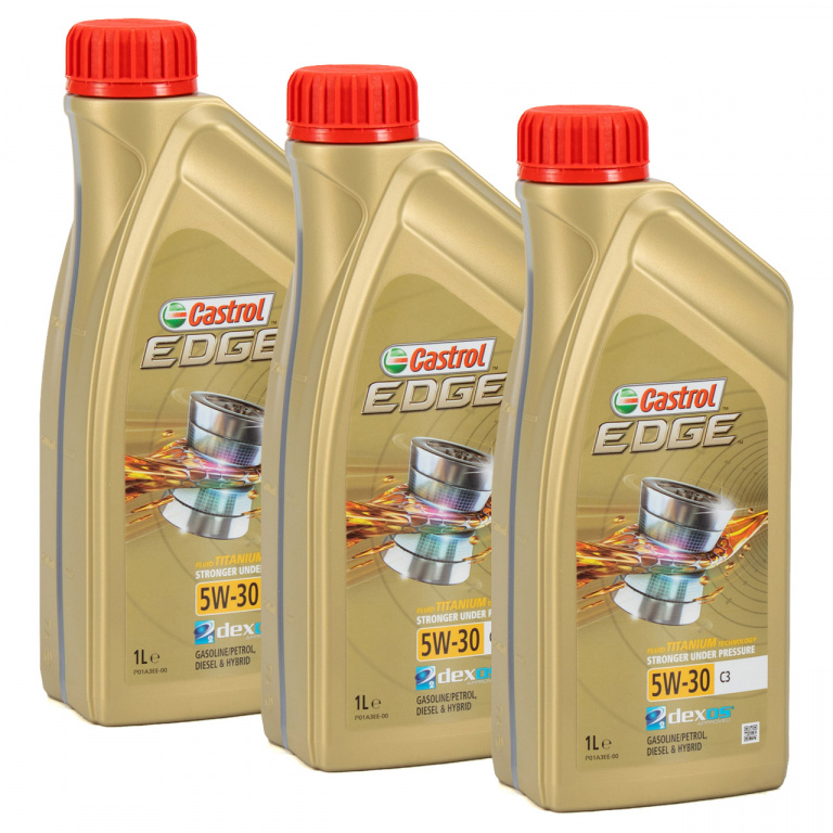 Set 3 Buc Ulei Motor Castrol Edge 5W-30 C3 1L 15530D