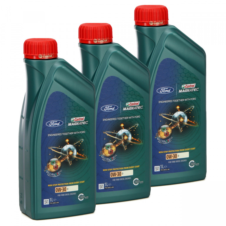 Set 3 Buc Ulei Motor Castrol Magnatec Ford 0W-30 D 1L 15D5FD