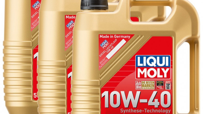 Set 3 Buc Ulei Motor Liqui Moly Leichtlauf Diesel 10W-40 5L 21315