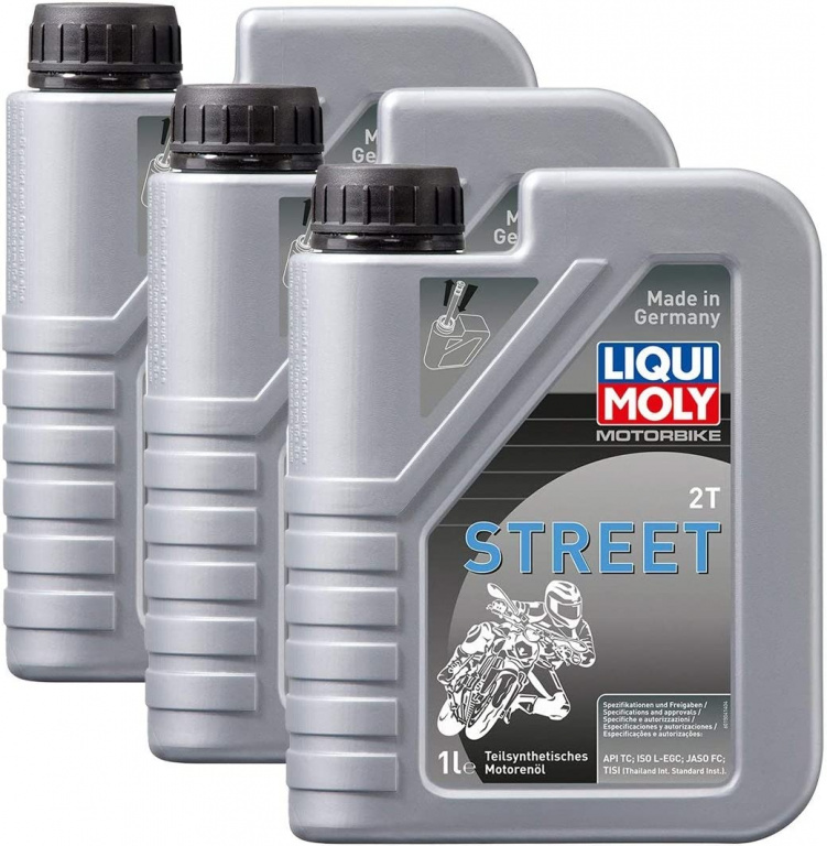 Set 3 Buc Ulei Motor Liqui Moly Motorbike 2T Street 1L 1504