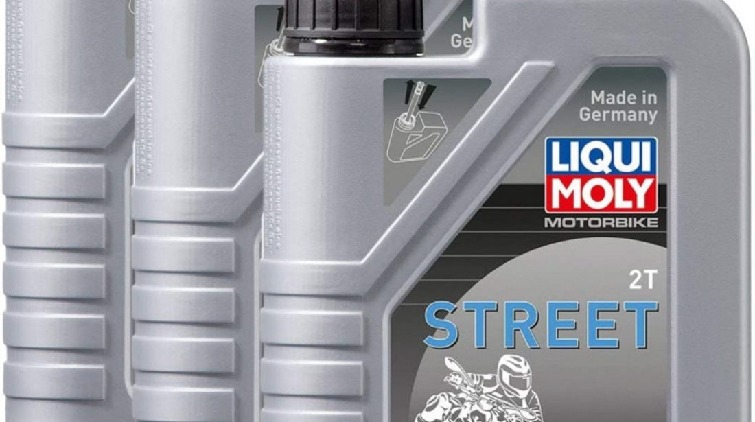 Set 3 Buc Ulei Motor Liqui Moly Motorbike 2T Street 1L 1504