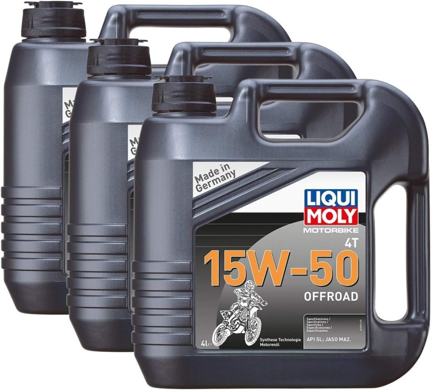 Set 3 Buc Ulei Motor Liqui Moly Motorbike 4T 15W-50 Offroad 4L 3058