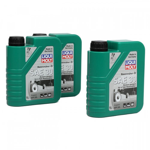 Set 3 Buc Ulei Motor Maisni Tuns Iarba Motocositoare Liqui Moly Rasenmäheröl SAE 30 1L 1264