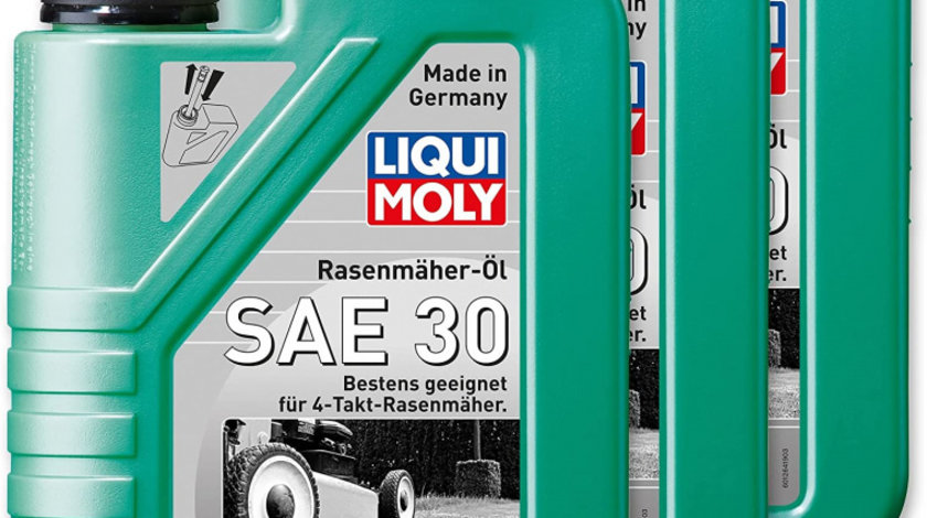 Set 3 Buc Ulei Motor Maisni Tuns Iarba Motocositoare Liqui Moly Rasenmäheröl SAE 30 1L 1264