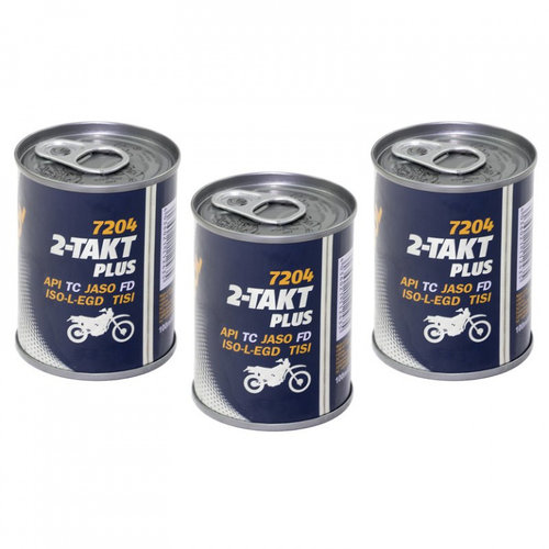 Set 3 Buc Ulei Motor Mannol 2T Takt Plus Aprilia Gilera Kymco Italjet 100ML MN7204-01ME