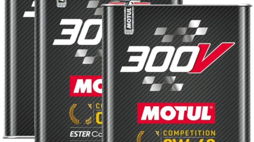 Set 3 Buc Ulei Motor Motul 300V Power Ester Core® Technology Car Racing Motor Oil 0W-40 2L 110857