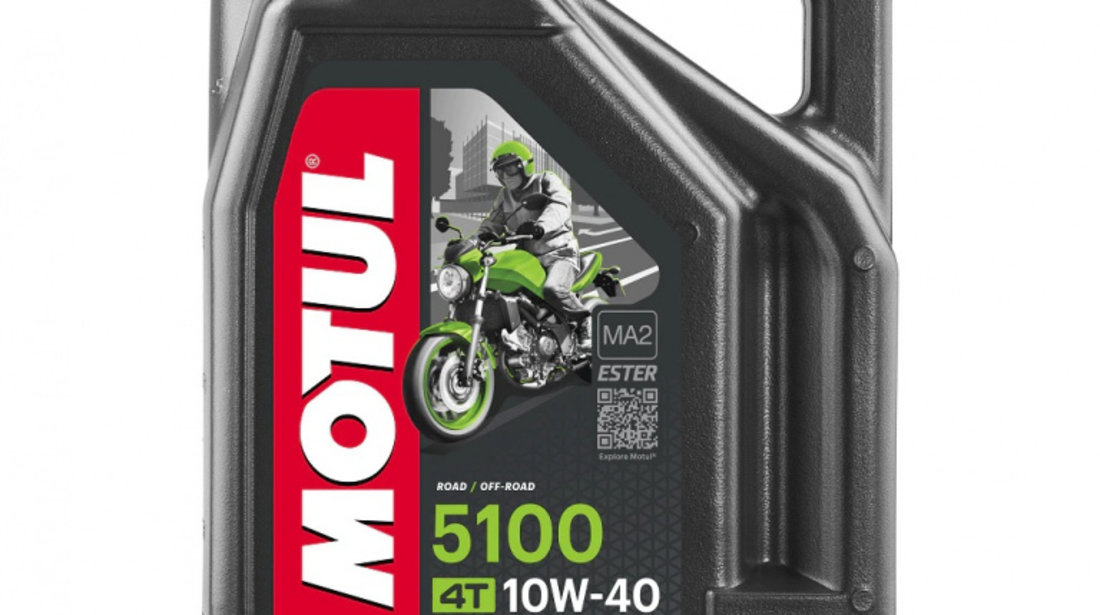 Set 3 Buc Ulei Motor Motul 4T 5100 10W-40 Ester MA2 4L 104068