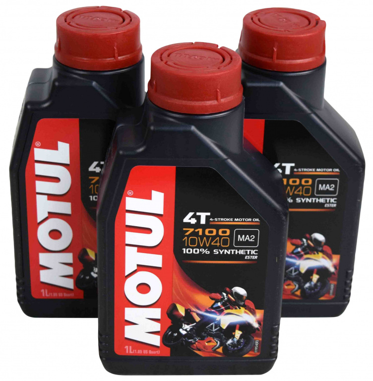 Set 3 Buc Ulei Motor Motul 7100 4T Ester 5W-40 1L 104086
