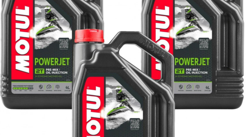 Set 3 Buc Ulei Motor Skijet Motul Powerjet 2T 4L 105873