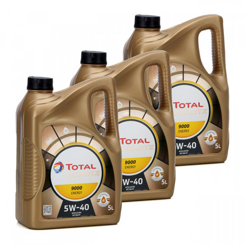 Set 3 Buc Ulei Motor Total Quartz 9000 Energy 5W-40 5L