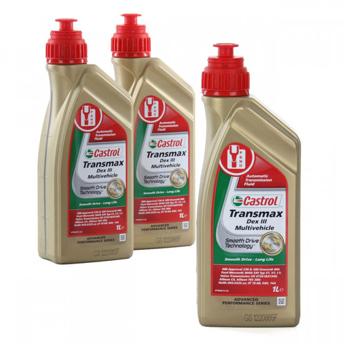 Set 3 Buc Ulei Transmisie Automata Castrol Transmax Dex III Multivehicle 1L