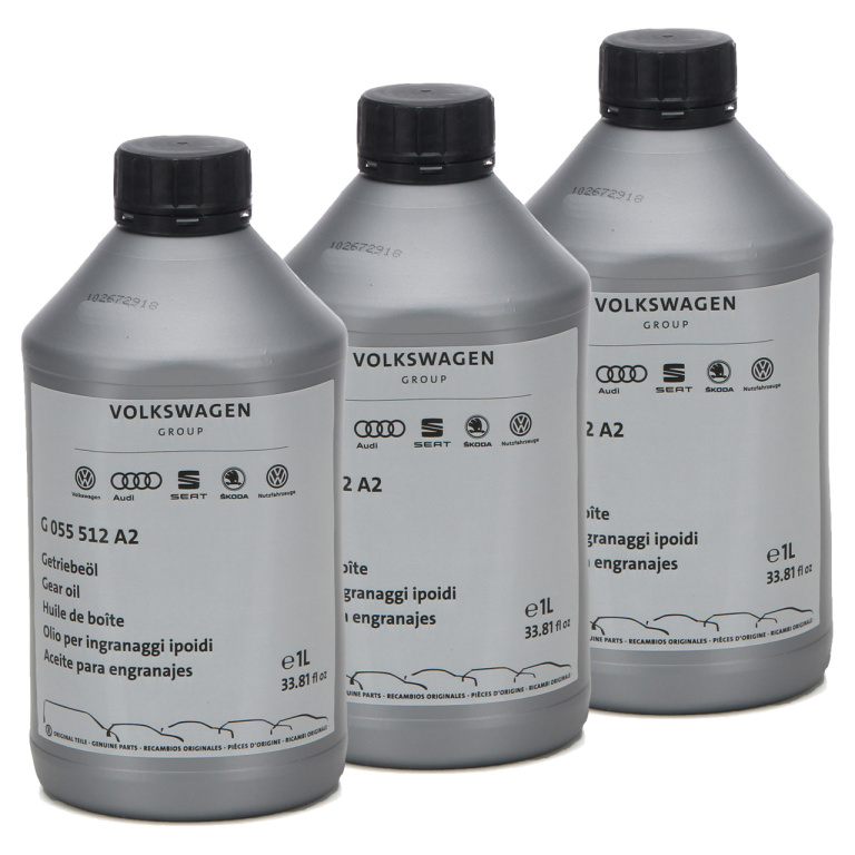 Set 3 Buc Ulei Transmisie Manuala + DSG DQ200 Oe Volkswagen SAE 75W 1L G055512A2